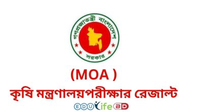 কৃষি মন্ত্রণালয় (MOA) পরীক্ষার রেজাল্ট