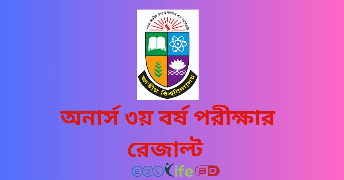 অনার্স ৩য় বর্ষ পরীক্ষার রেজাল্ট