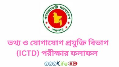 তথ্য ও যোগাযোগ প্রযুক্তি বিভাগ (ICTD) পরীক্ষার ফলাফল